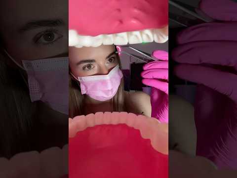 ASMR nice dentist roleplay 🦷 #asmrlatexgloves #asmrdentist