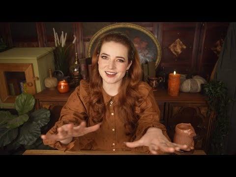 Mahogany Lodge ASMR 🕯️ Autumn Check-In (typing & hand movement triggers)