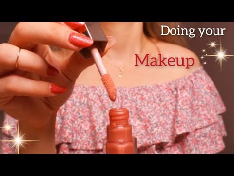 ASMR Doing Your Makeup in 1 Minute 💄 Personal Attention, Layered Sounds, Tapping, Scratching & more