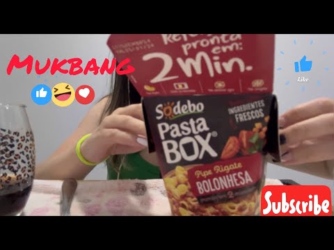 ASMR - Comendo macarrão #asmr #mukbang #mukbangbrasil #mastigação