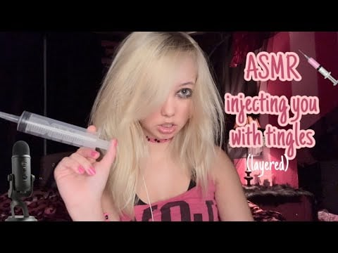 ASMR injecting you with tingles!💉💞  (layered mouth sounds)