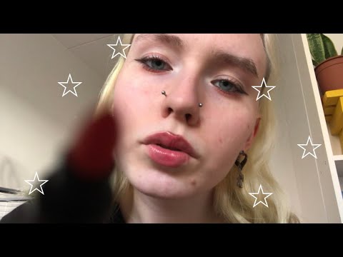 1 min drawing on your face asmr