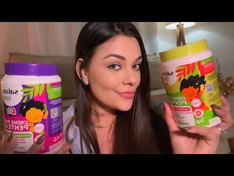 ASMR: FINALIZANDO SEU CABELO CACHEADO (ESCOLHA TODOS OS ITENS) 💆🏻‍♀️