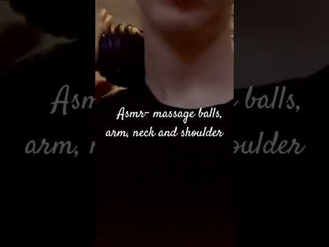 new arm, shoulder neck massage video with massage balls #asmrmassage #lofiasmr