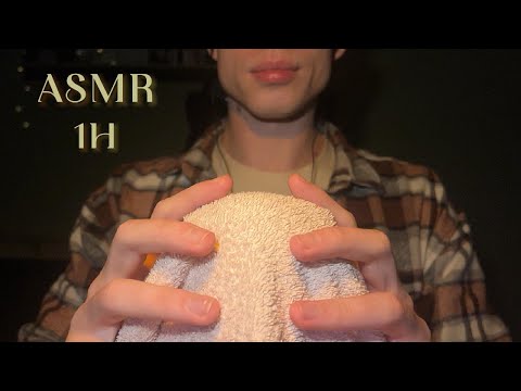 ASMR | 1 HOUR Wind Towel Sounds 💨 Background ASMR for sleep, relax, study & work (No Talking)