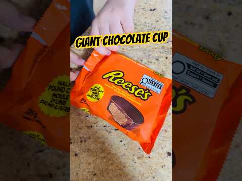Giant Reese’s Chocolate Cup #chocolate #reeses #peanutbutter #food #fallintoshorts