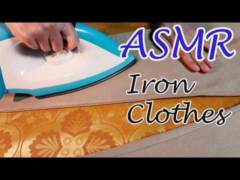 ASMR Iron Clothes : Khaki, Jean,  Plain Fabric Sounds| Là Quần Áo| ASMR Huyen