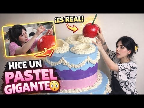 Hice un pastel gigante! #pastel #gugante #cumpleaños #asmr  