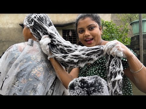 ASMR Doing My Bestie Relaxing | Haircut And Shampoo Wash | 💇🏻‍♀️
