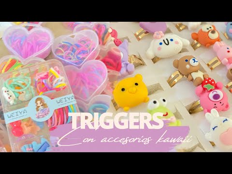 Triggers con accesorios bonitos 💗💍 | Sonidos relajantes | Andrea ASMR 🦋