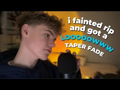 ASMR │ I FAINTED and Got a LOW TAPER FADE🥲💇‍♂️