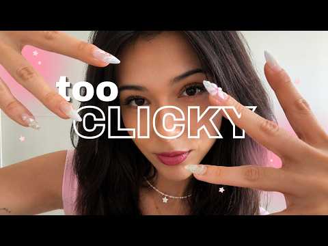 ASMR FAST & AGGRESSIVE 💅 Long Nail Sounds + Dry Hand & Mouth Sounds | Clicky Tingles hihi