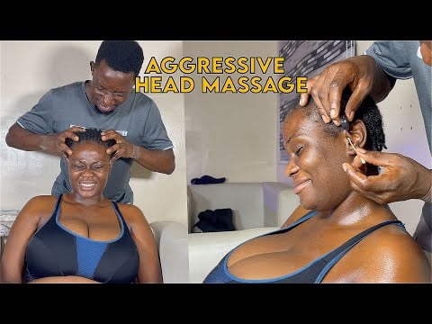Asmr full Head Scalp Scratch Massage, Neck & Shoulder Massage for Sleep & Relaxation