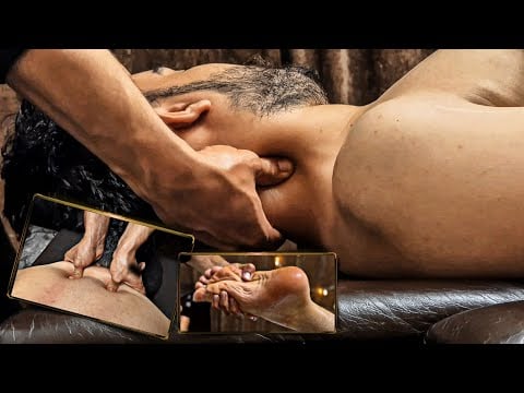 His Tiered Body Needs Some Thumbs Massage Techniques / Let's Give Him Deep Routine [ ASMR ]