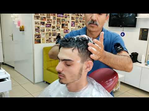 ASMR TURKISH BERBER PERFECT/ FACE CLEANING /NECK AND ARM MASSAGE AND HAND PEELING