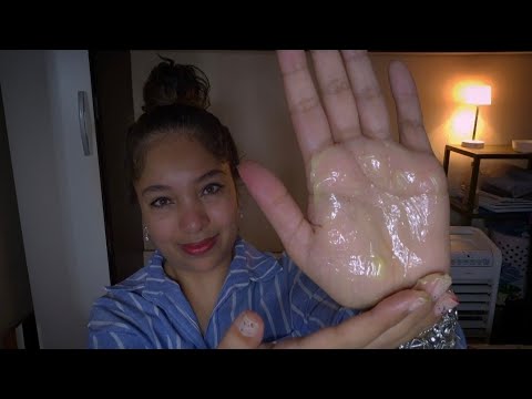 ASMR Reflexologia podal: massagem preparatória com gel, toalha morna, gua sha, afirmações positivas🌿