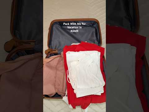 ASMR PACK WITH ME #asmr #notalking #oddlysatisfying