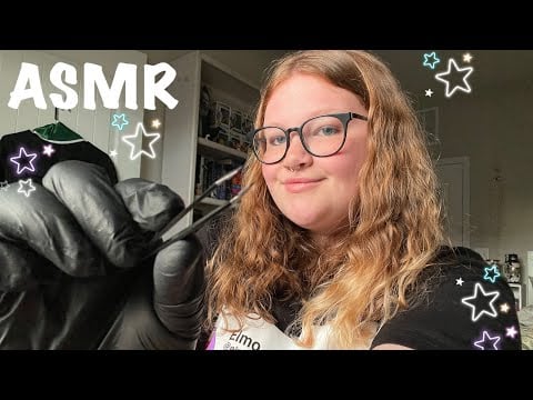 ASMR there’s something in your eye | upclose plucking and more ♡