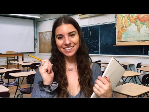 Flirting in Detention 😉 || ASMR || Pencil Nibbling