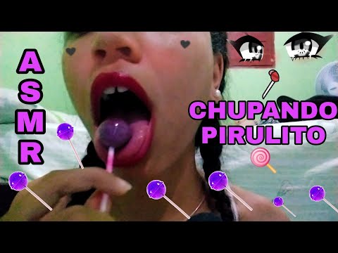 ASMR - CHUPANDO PIRULITO 🍭  || SONS DE BOCA E SOM DE PIRULITO NOS DENTES 😴😴❤️✨