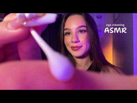 ASMR Eye Cleaning 👁 The Best Visual Trigger 😍