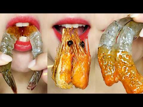ASMR Raw Shrimp & Whole Gizzard Shad 🦐🐟 MUKBANG 생새우 & 통전어 먹방 Eating Sounds