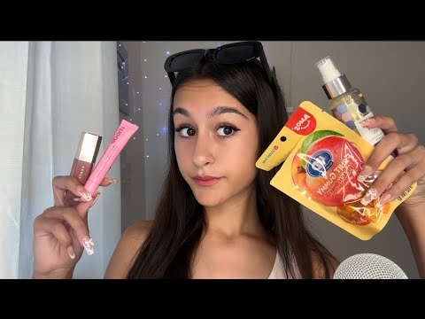 ASMR| kinda sassy scammer girl sells you things in class 😳