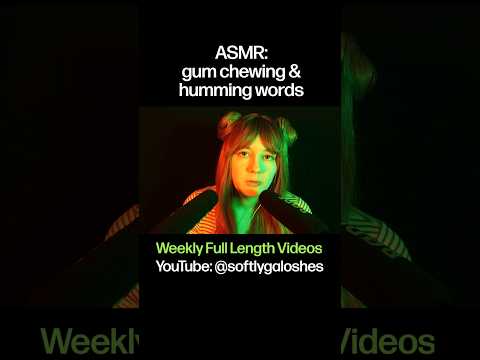 a new kind of inaudible asmr! humming my words and chewing gum :) #asmr #mouthsounds