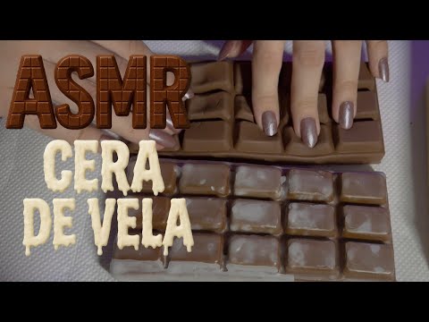 ASMR CROCANTE squishy toy cobertos com cera de vela 🕯️🍫