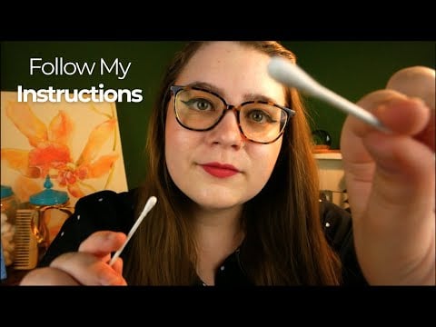 Follow My Instructions Experiment (1 or 2, Touch Tests, Left or Right Sound Tests) 💫 ASMR Roleplay