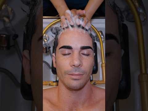 ASMR: Relaxing Thai Headspa Massage with Aloe Vera Face Massage #shorts