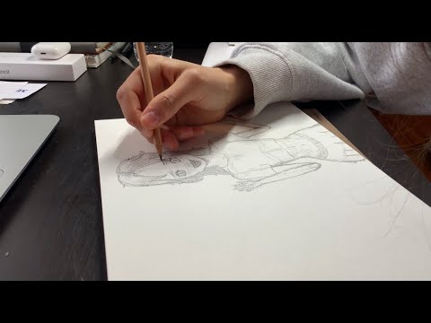 Draw With Me ✍️🧚🏼✏️ - ASMR [sketching]