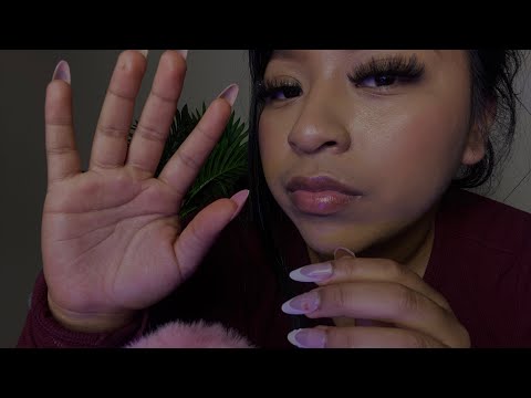 Asmr counting down & fluffy mic scratching & mouth sounds for sleep💕✨🖐️
