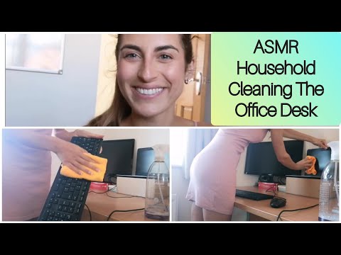 ASMR Household Cleaning The Office Desk No Talking