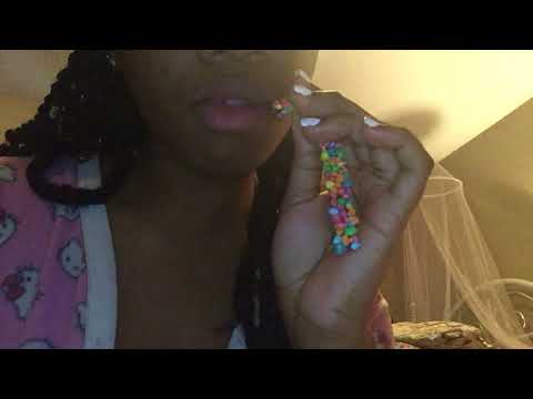 ASMR eating chewy NERDS ROPE