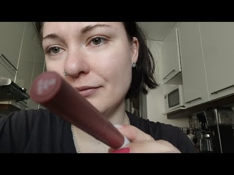 ASMR- Whisper ramble with screen poking and repeating clickety click