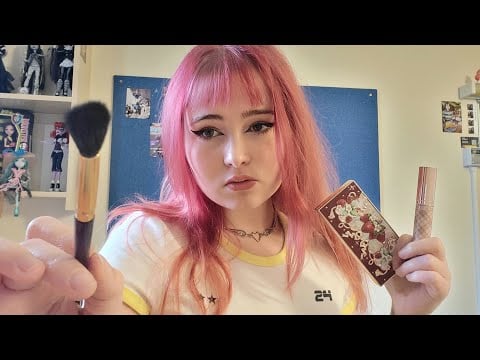 ASMR Doing Your Fall Themed Makeup (personal attention, roleplay)