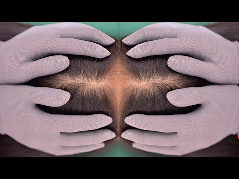 ASMR Head Massage, Hair Massage With Gloves For Relaxation ( Asmr No Talking )