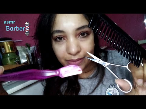 ASMR Barbearia 💈: Fiz seu Corte de cabelo e barba 🪒✂