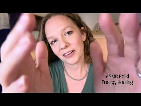 ASMR Reiki Energy Cleanse & Whispered Rambles 🪶 Feather Sweeps, Selenite Scooping & Shell Scratching