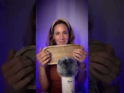 ASMR🪵Soft wood tapping sounds to soothe your mind and melt away stress✨ #ASMR #WoodTapping #Tingles