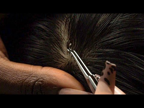 ASMR | Slowww & Specific Nitpicking With Tweezers & Nails 💅🏾 | Sensitive Whispers