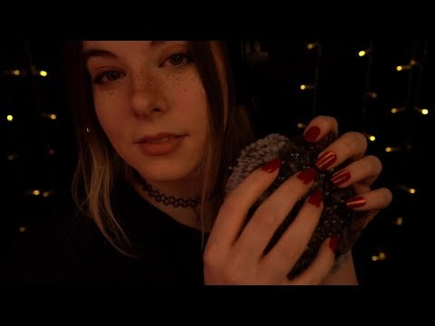 ASMR | doing my favorite Triggers - tapping, blowing, rain, unintelligible, visuals