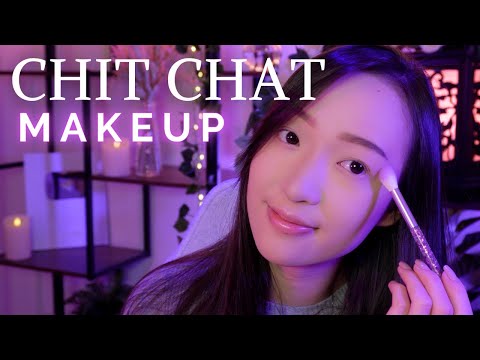 ASMR CHIT CHAT 💜 Makeup et bla-bla ☁️
