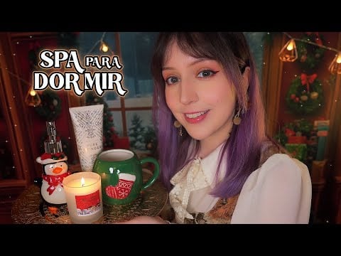 ⭐ASMR Spa Navideño de 1 HORA 🎄 Chocolate Caliente, Masajes y Cuento para Dormir