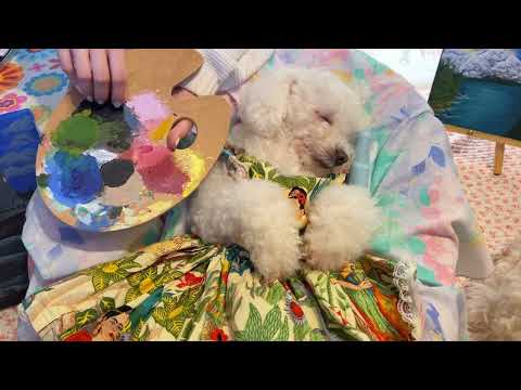 ASMR with Art supplies | Glass tapping, Brush sounds
