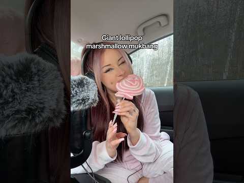 Giant lollipop marshmallow mukbang💓 #mukbang #asmr #asmreating #asmrshorts #karmaasmr #karma