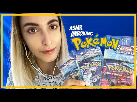 ASMR ITA | SUPER UNBOXING CARTE POKÉMON! Speciale 1250 iscritti | Soft Spoken