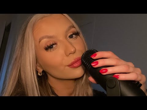 ASMR whisper ramble with gum