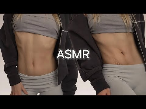 [4K USA] ASMR Belly Flex & Massage Ball (tapping, scratching, rubbing)